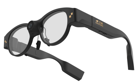 HooTong Full Color AI Night Vision Smart Glasses with Low-Light Camera & Video Recording